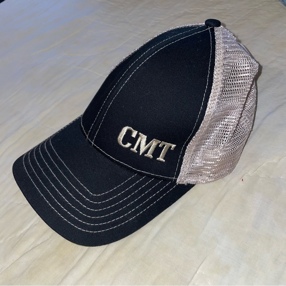 CAP AMERICA “CMT” Distressed Trucker Cap Country Music SWAG Unworn Adjustable